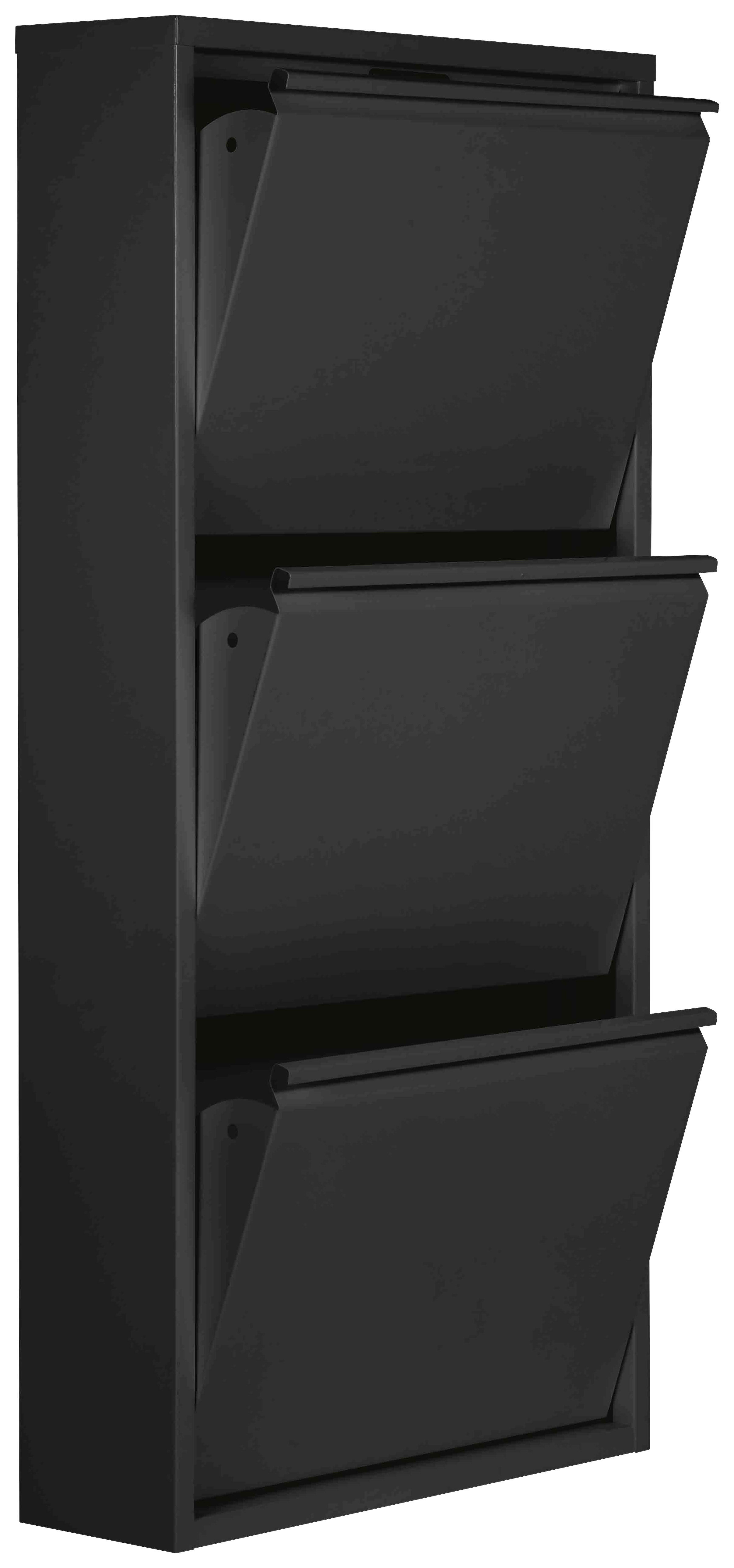 Schuhkipper Blacky schwarz matt B/H/T: ca. 50x105x13 cm Blacky - schwarz (50,00/105,00/13,00cm)