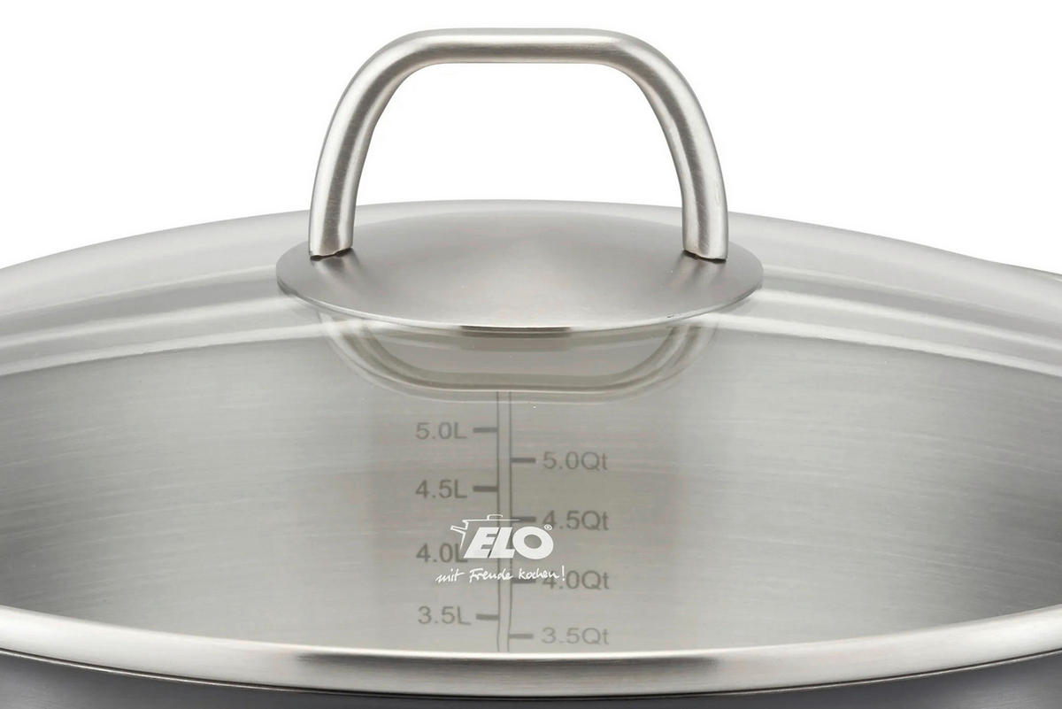 ELO Topfset Twice silber Edelstahl 4 tlg. Twice - silber (53,50/27,00/20,50cm) - ELO
