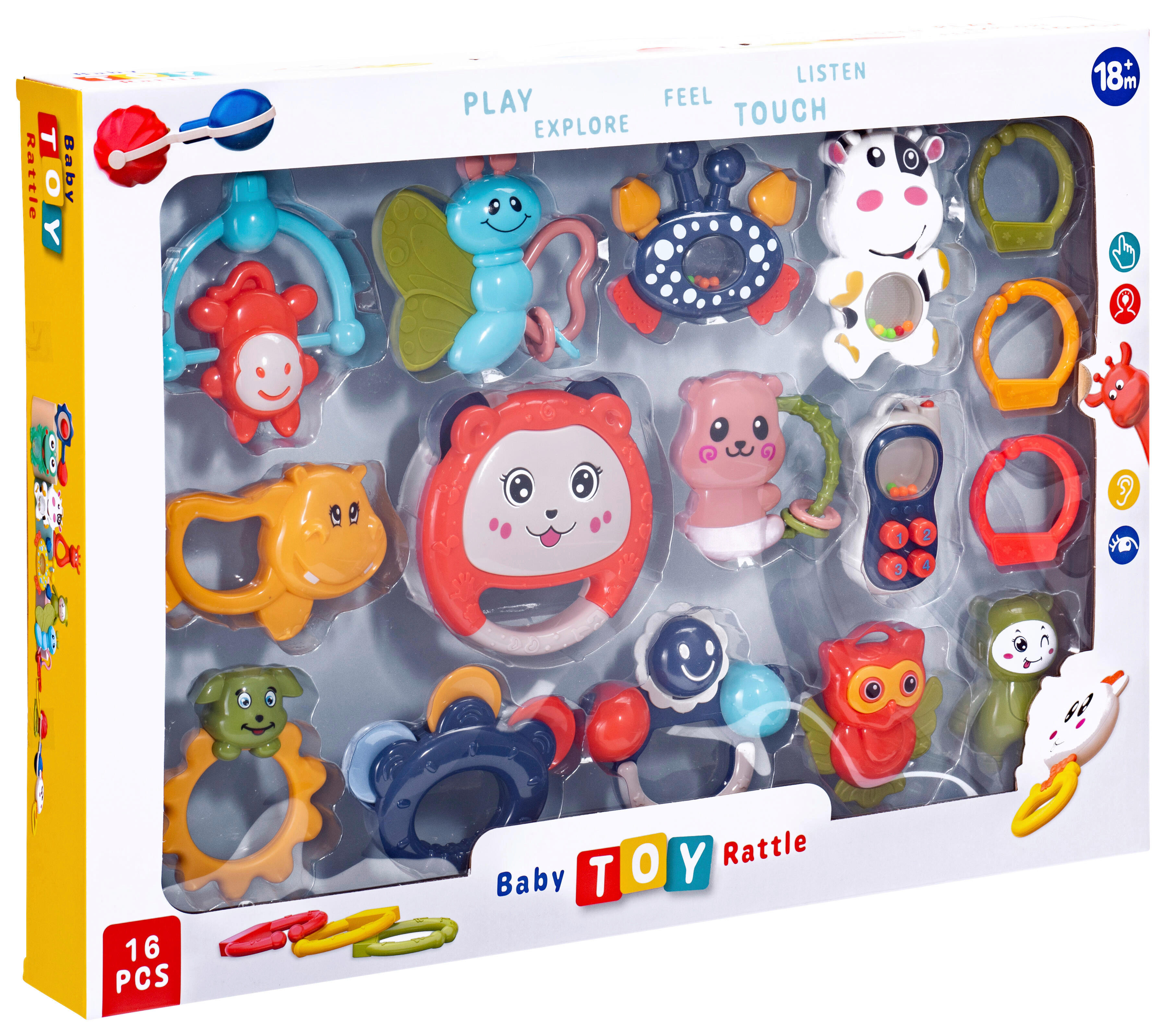 Babyrassel Set B/H/L: ca. 56x7x40,5 cm Babyrasselset_16tlg. - (40,50/56,00/7,00cm)