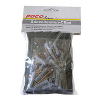 Sockelleisten-Clips schwarz B/H/L: ca. 1,61x6,06x2,34 cm Sockelleisten-Clips 20Stk. - schwarz (2,34/1,61/6,06cm)