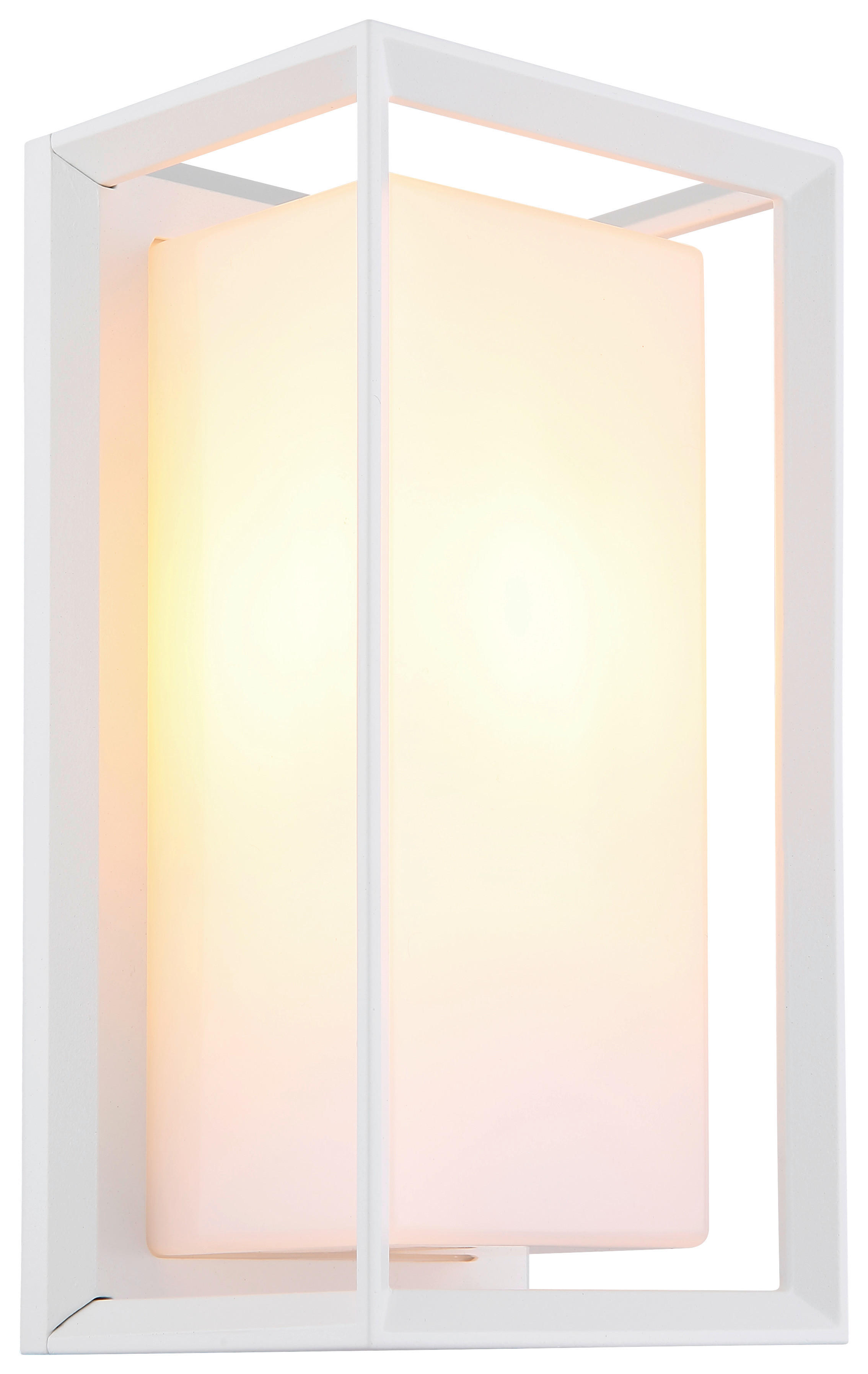 Außenleuchte weiß B/H/T: ca. 13x24,8x12,2 cm LOGANA - weiß (13,00/24,80/12,20cm) - GLOBO