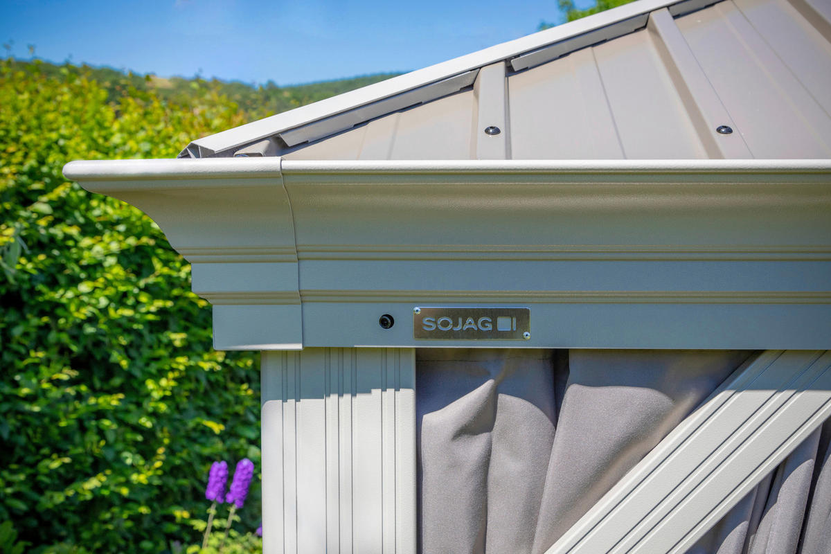 Sojag Pavillon Messina champagner Metall B/H/L: ca. 483x307x363 cm Messina - champagner (363,00/483,00/307,00cm) - Sojag