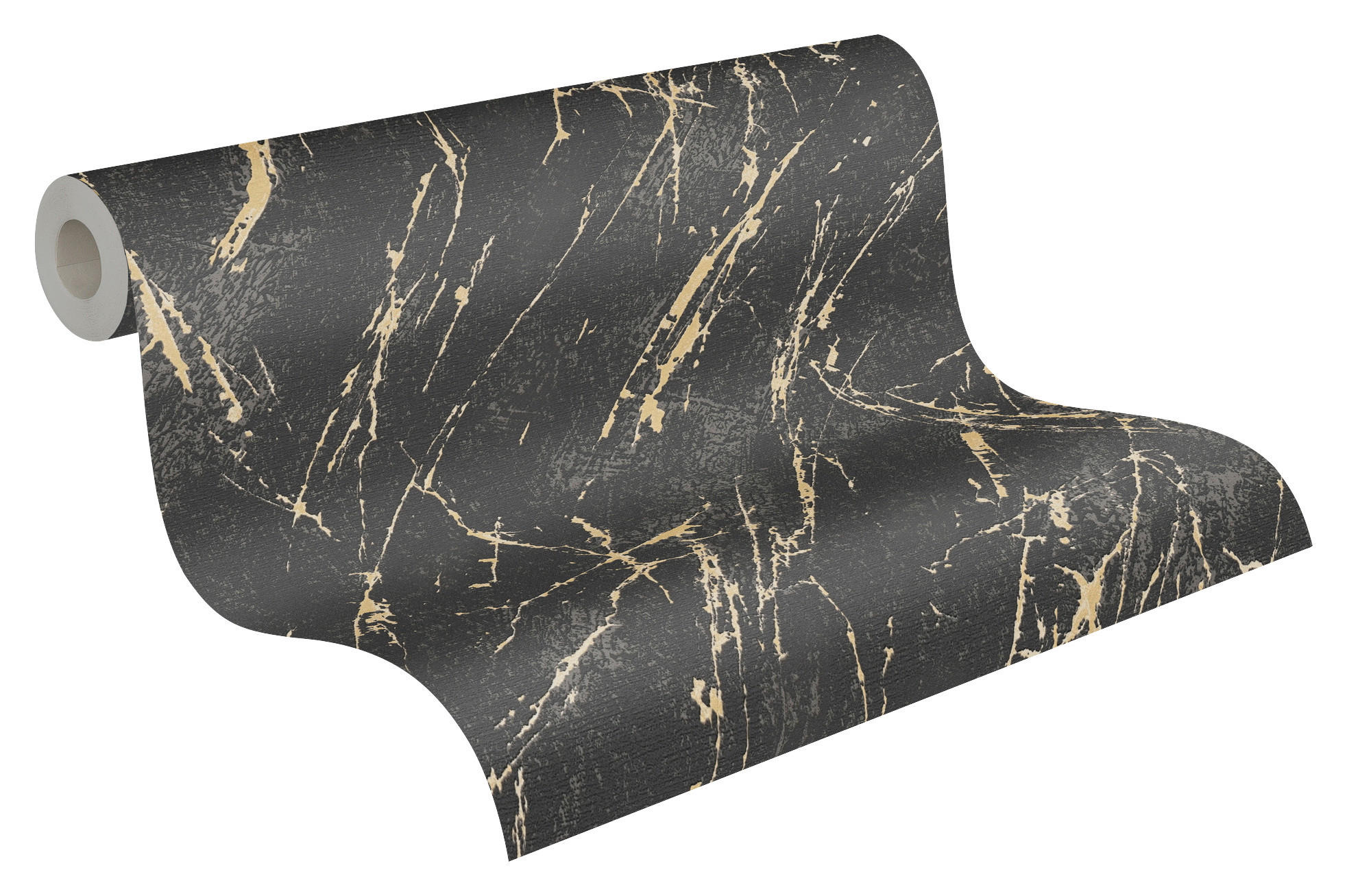 A.S.Creation Vliestapete silber gold B/H/D: ca. 53x1005x9,7 cm Vliestapete - gold/silber (9,70/1005,00cm) - A.S.Creation