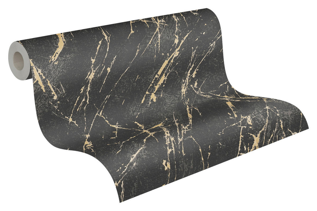 A.S.Creation Vliestapete silber gold B/H/D: ca. 53x1005x9,7 cm Vliestapete - gold/silber (9,70/1005,00cm) - A.S.Creation