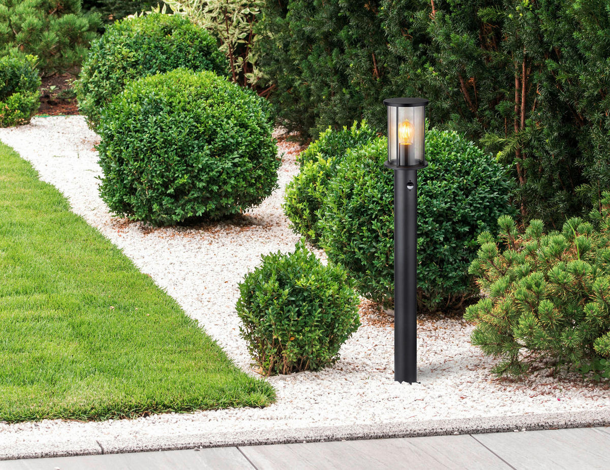 Außenleuchte schwarz H/D: ca. 100x14,3 cm GRACEY - schwarz (14,30/100,00cm) - GLOBO