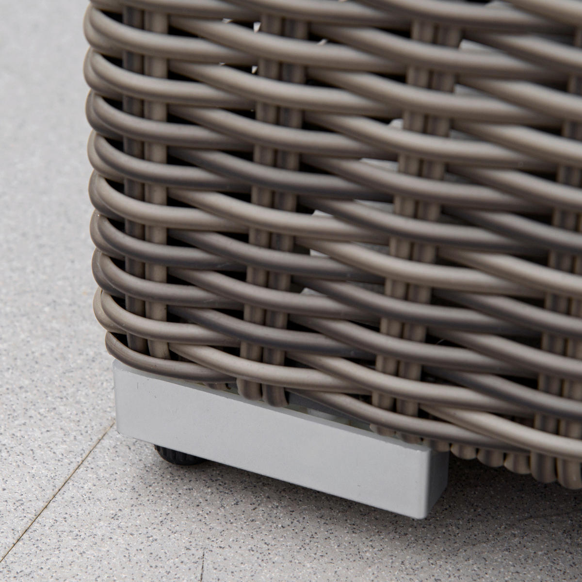 Outsunny Sonnenliege grau Aluminium B/H/L: ca. 60x195x91 cm Sonnenliege - grau (91,00/60,00/195,00cm) - Outsunny