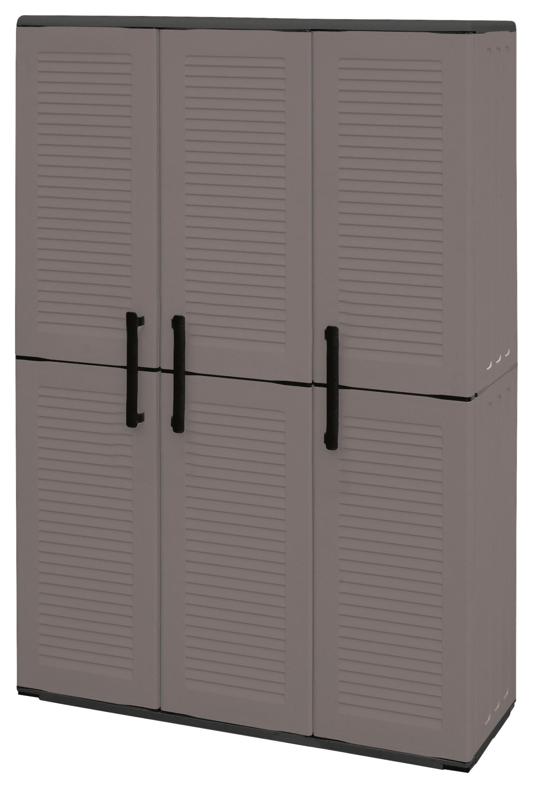 Linea Easy Kunststoffschrank Easy anthrazit Kunststoff B/H/T: ca. 102x163x37 cm Easy - anthrazit/grau (102,00/163,00/37,00cm) - Linea Easy