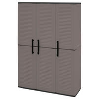 Linea Easy Kunststoffschrank Easy anthrazit Kunststoff B/H/T: ca. 102x163x37 cm Easy - anthrazit/grau (102,00/163,00/37,00cm) - Linea Easy