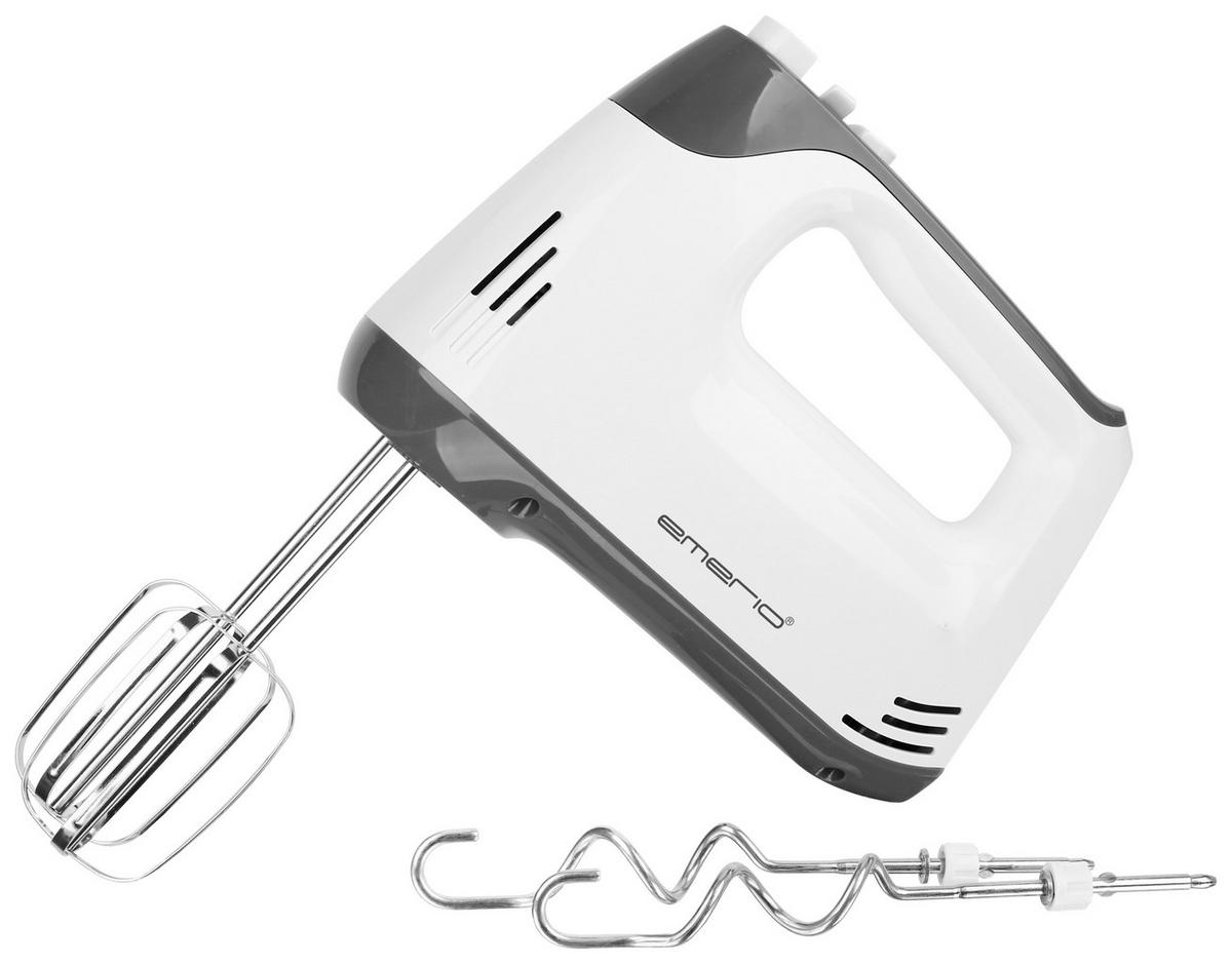 Emerio Handmixer HM-130365 weiß Kunststoff Edelstahl B/H/T: ca. 9x15x19 cm Handmixer HM-130365 - weiß (9,00/15,00/19,00cm) - Emerio