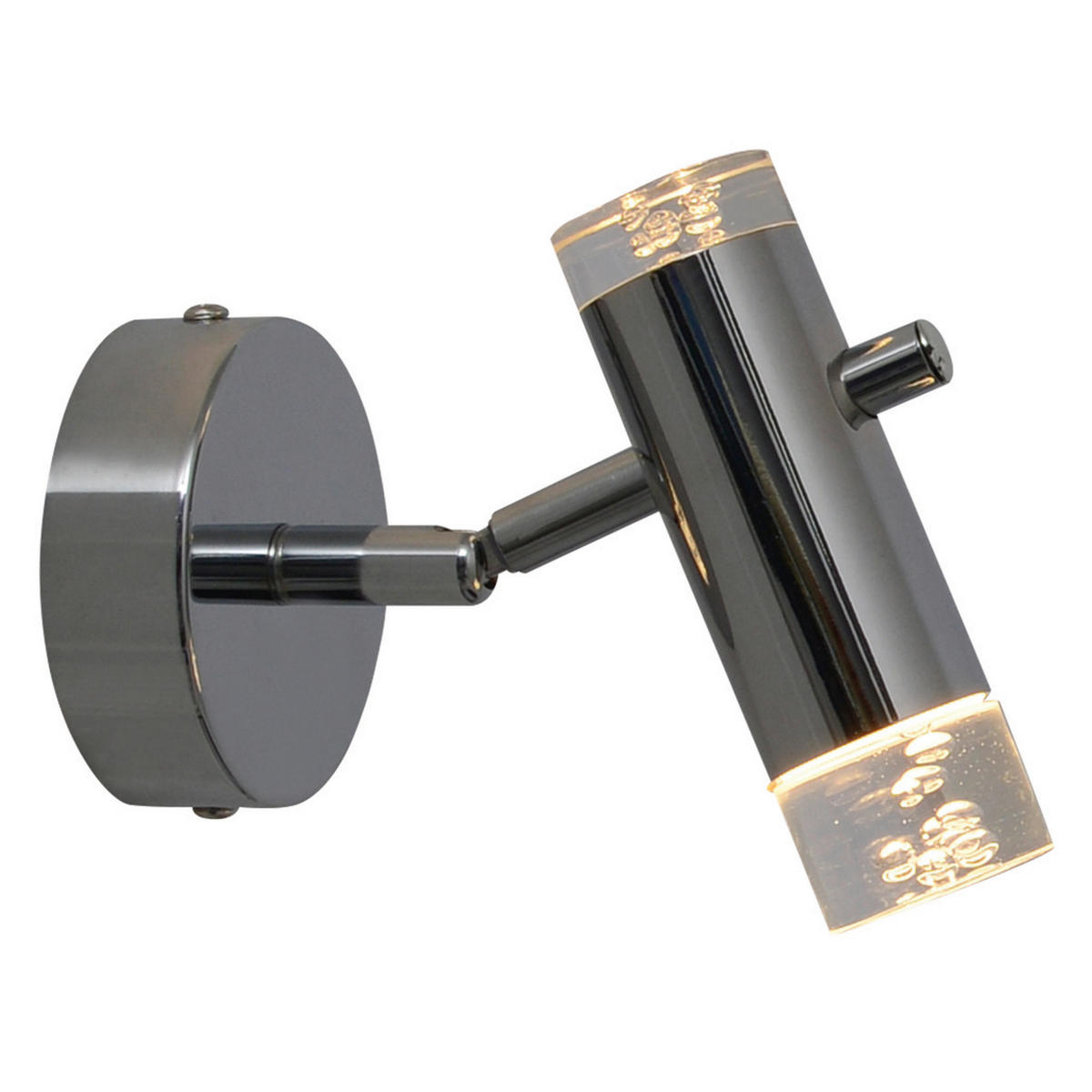 Näve Leuchten Deckenleuchte 1235842 Chrom Kunststoff Metall B/H/T: ca. 9,7x15,5x14,5 cm 1 Brennstellen Garda - Chrom (9,70/15,50/14,50cm) - Näve Leuchten