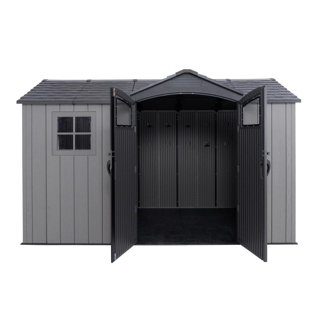 Lifetime Gerätehaus Pluto grau B/H/L: ca. 356,2x225,3x213,3 cm Pluto - grau (213,30/356,20/225,30cm) - Lifetime
