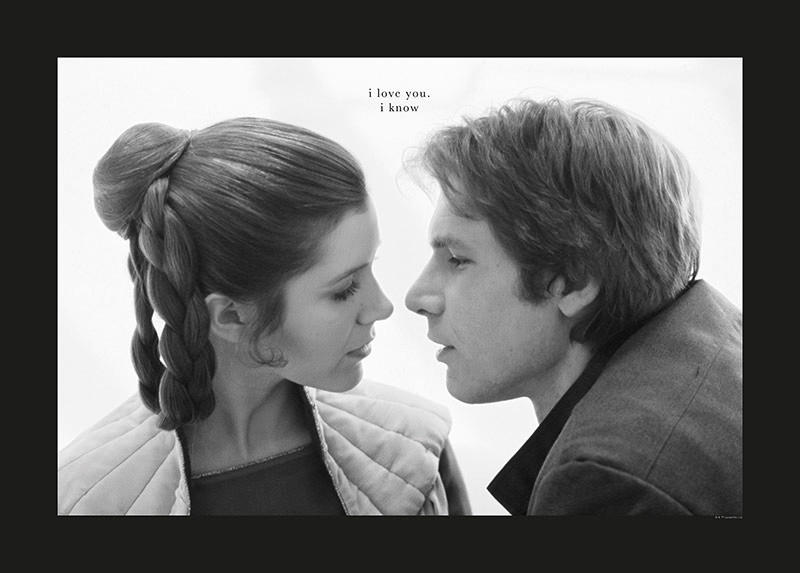 Komar Poster Star Wars Classic Leia Han Love Star Wars B/L: ca. 70x50 cm Star Wars Classic Leia Han Love - (70,00/50,00cm) - Komar