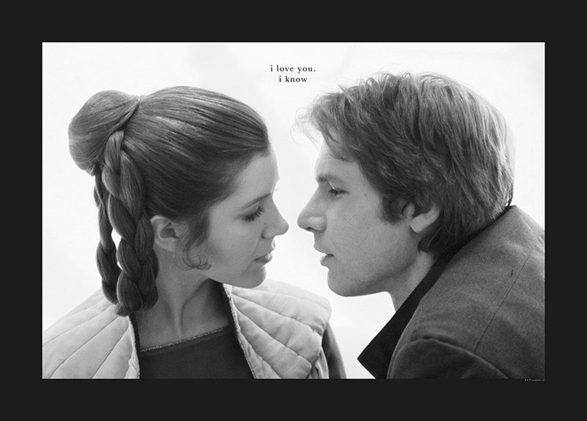 Komar Poster Star Wars Classic Leia Han Love Star Wars B/L: ca. 70x50 cm Star Wars Classic Leia Han Love - (70,00/50,00cm) - Komar