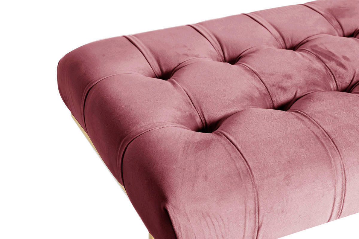 Sitzbank Rare 201 altrosa B/H/T: ca. 47x48x100 cm Rare 201 - gold/altrosa (47,00/48,00/100,00cm) - 360 Living