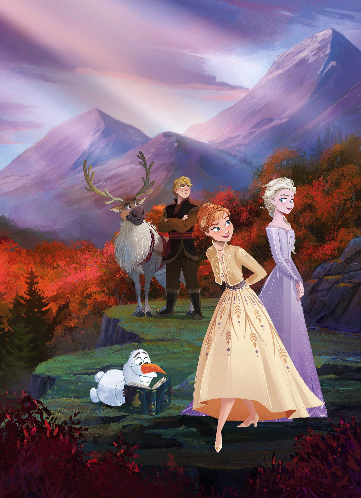 Disney Fototapete Frozen - Spring is coming B/L: ca. 184x254 cm Fototapete Frozen spring is coming - (184,00/254,00cm)
