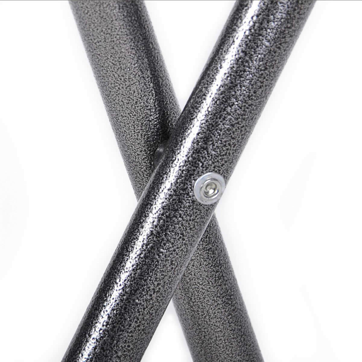 VCM Stehtisch weiß Metall H/D: ca. 110x80 cm Stehtisch_klappbar - weiß (80,00/110,00cm) - VCM