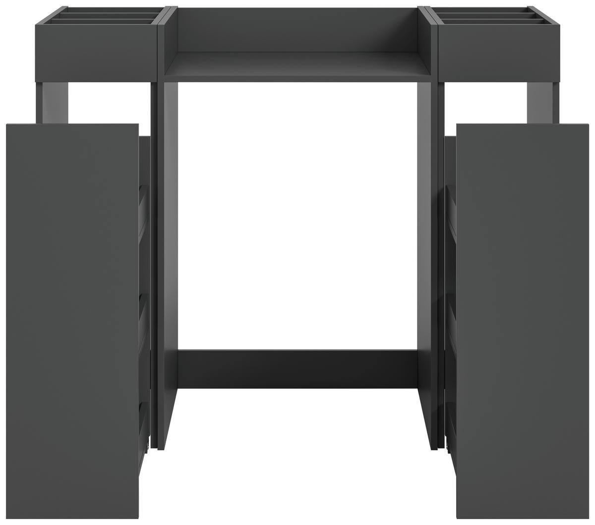Waschmaschinenumbauschrank Free anthrazit B/H/T: ca. 124x101x60 cm Free - anthrazit (124,00/101,00/60,00cm) - xonox.home