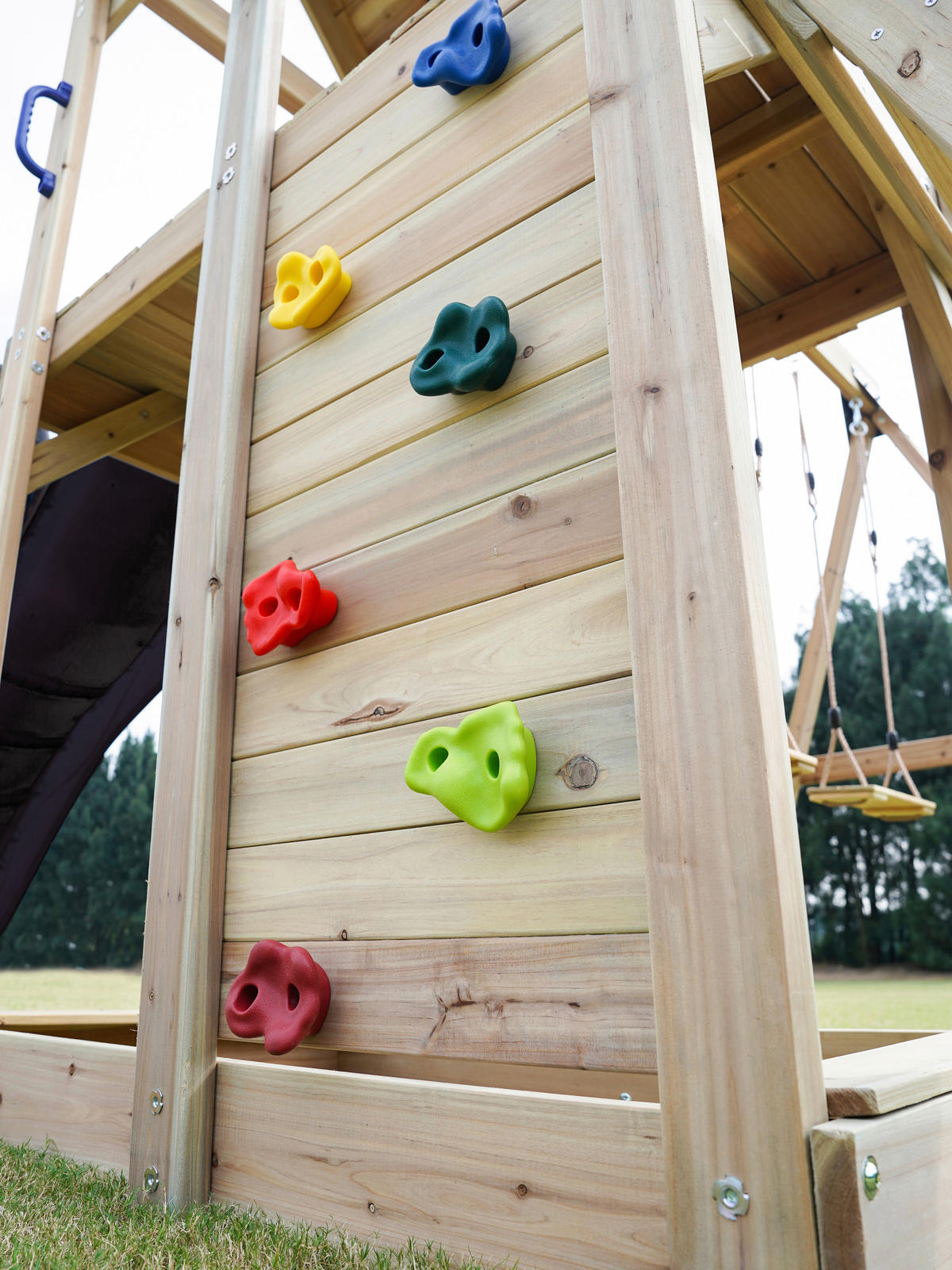 AXI Spielturm Moos braun B/H/L: ca. 342x267x375 cm Moos - braun/grau (375,00/342,00/267,00cm) - AXI