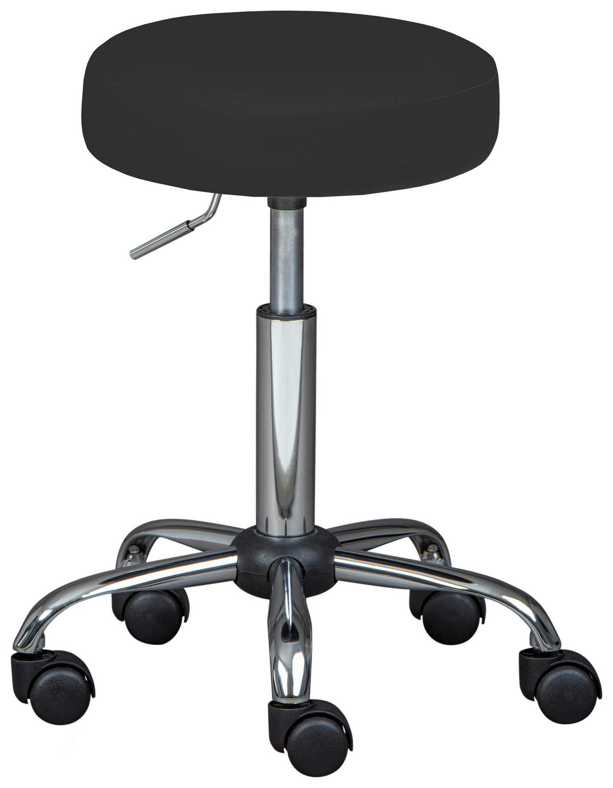 Sitzhocker Asra schwarz Asra - schwarz (33,00/66,00/33,00cm) - Inter Link