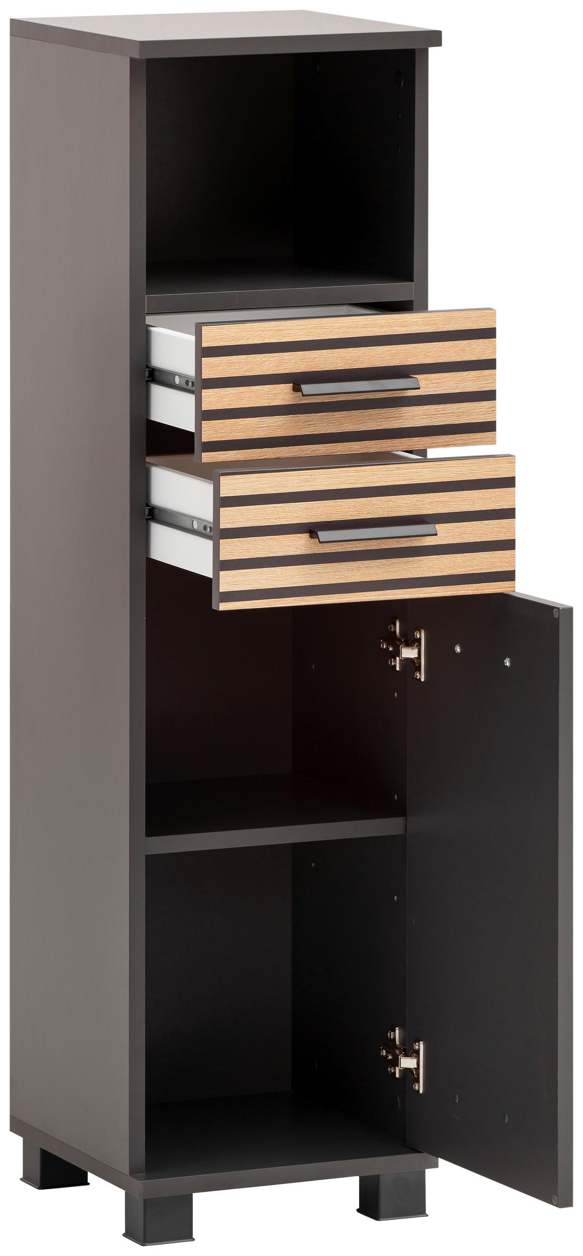 Highboard Katta anthrazit B/H/T: ca. 30,3x110,5x32,6 cm Katta - anthrazit (30,30/110,50/32,60cm) - Schildmeyer