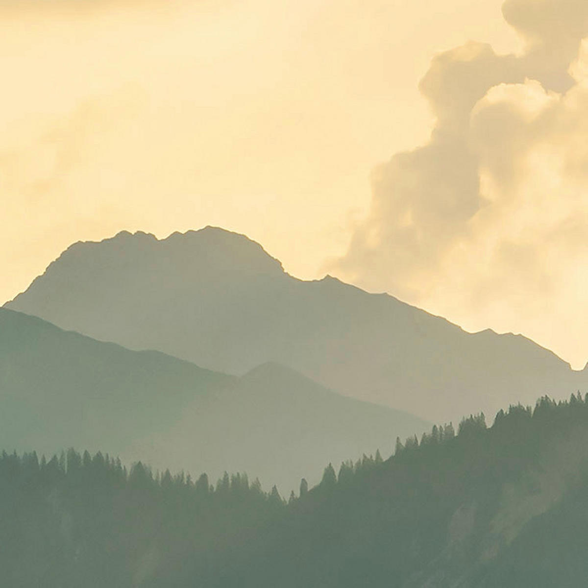 Komar Fototapete Gold Mountains B/L: ca. 400x250 cm Gold Mountains - (400,00/250,00cm) - Komar