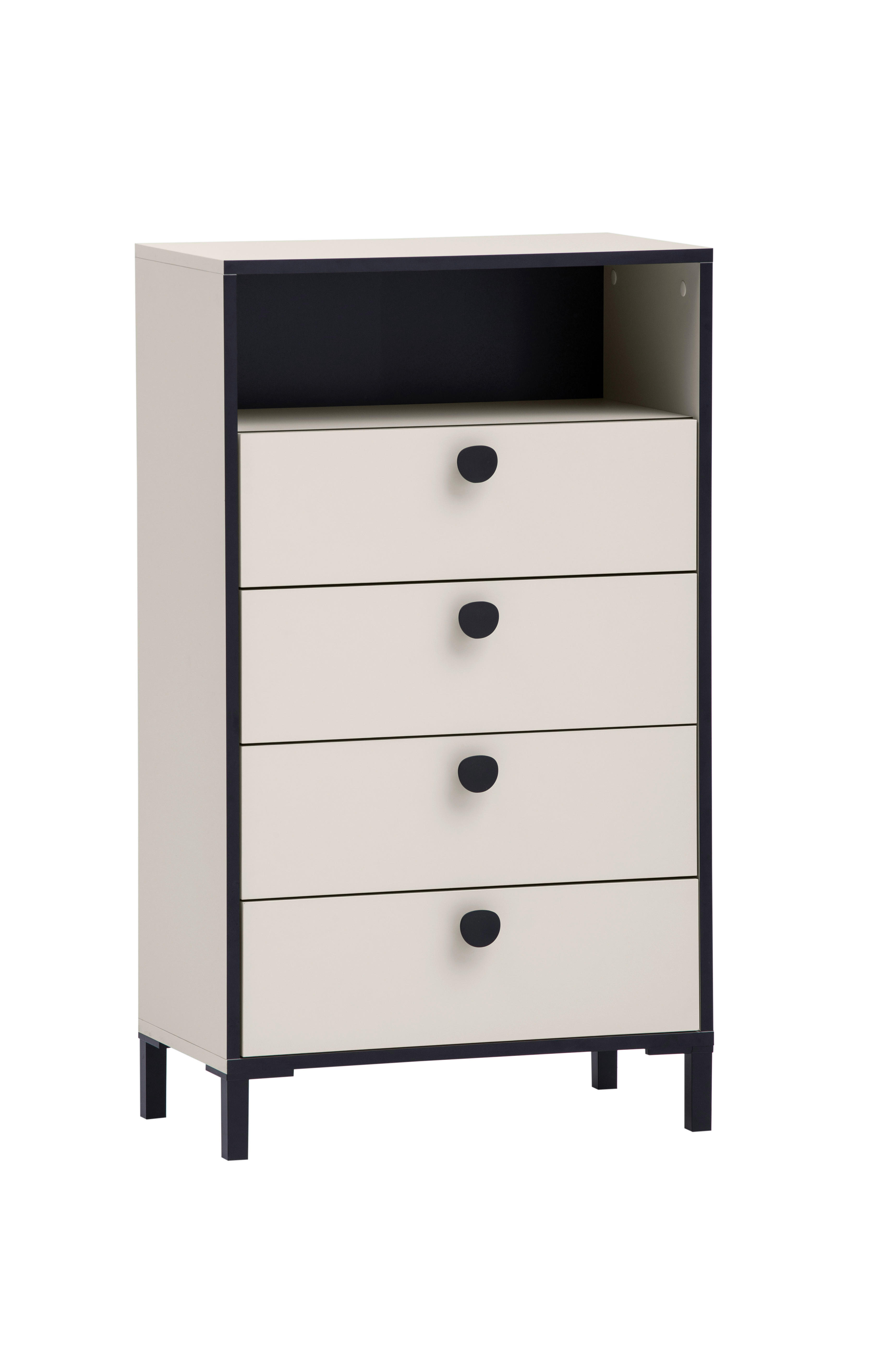 Highboard Edda beige hell B/H/T: ca. 60,2x103,4x33,05 cm Edda - beige (60,20/103,40/33,05cm) - Möbelpartner