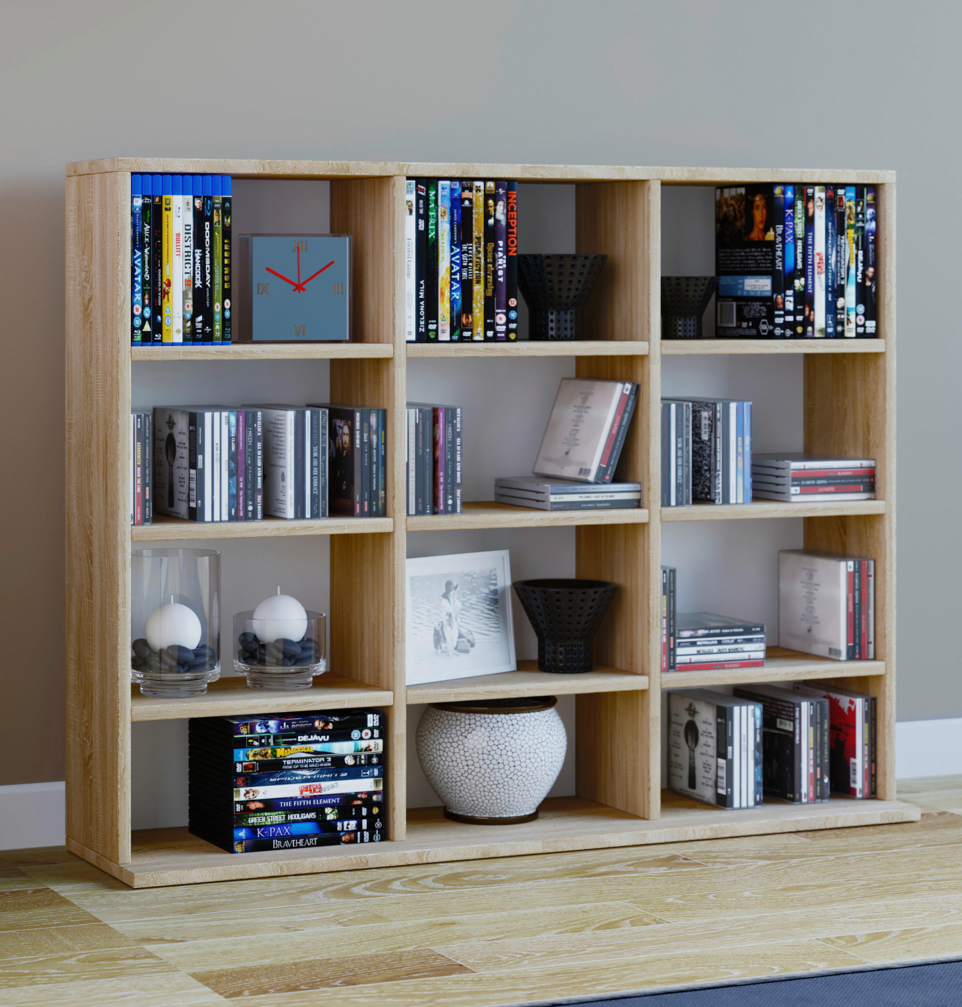 Regal Megosa Mini Eiche Sonoma Nachbildung Holzwerkstoff B/H/T: ca. 102x83x23 cm Megosa Mini - Eiche (102,00/83,00/23,00cm) - VCM Möbel
