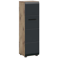 Stauraumelement Ice Nox Oak Nachbildung schwarz matt B/H/T: ca. 30x106x30 cm Ice - schwarz (30,00/106,00/30,00cm) - xonox.home