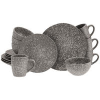 CreaTable Kombiservice GRANIT granit Steinzeug 16 tlg. GRANIT - granit - CreaTable