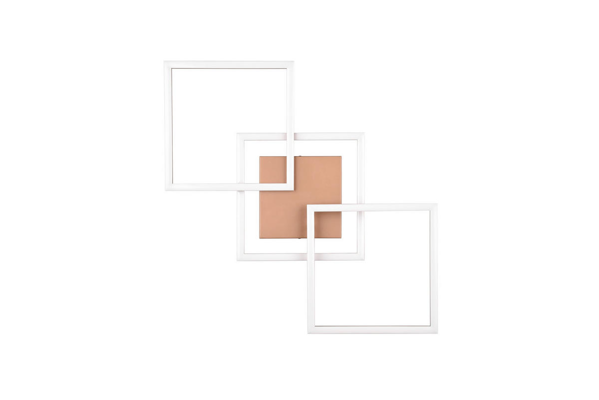 Reality LED-Deckenleuchte Metall B/H/T: ca. 53x53x7 cm LED-Deckenleuchte_Trail - (53,00/53,00/7,00cm) - Reality