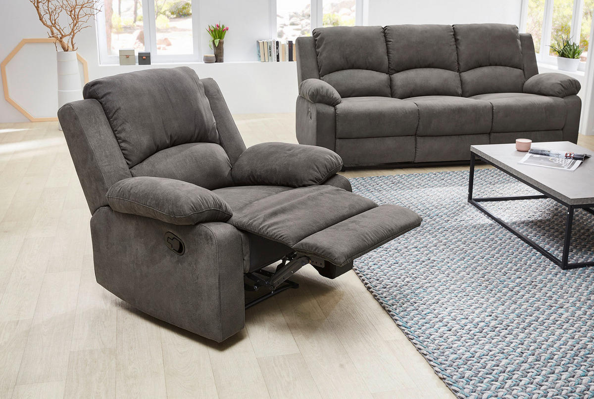 Sofa 3-2-1 anthrazit B/H/T: ca. 204x97x87 cm Dakota_3F-2F-1F_Sofa 3-2-1 - anthrazit (204,00/97,00/87,00cm)