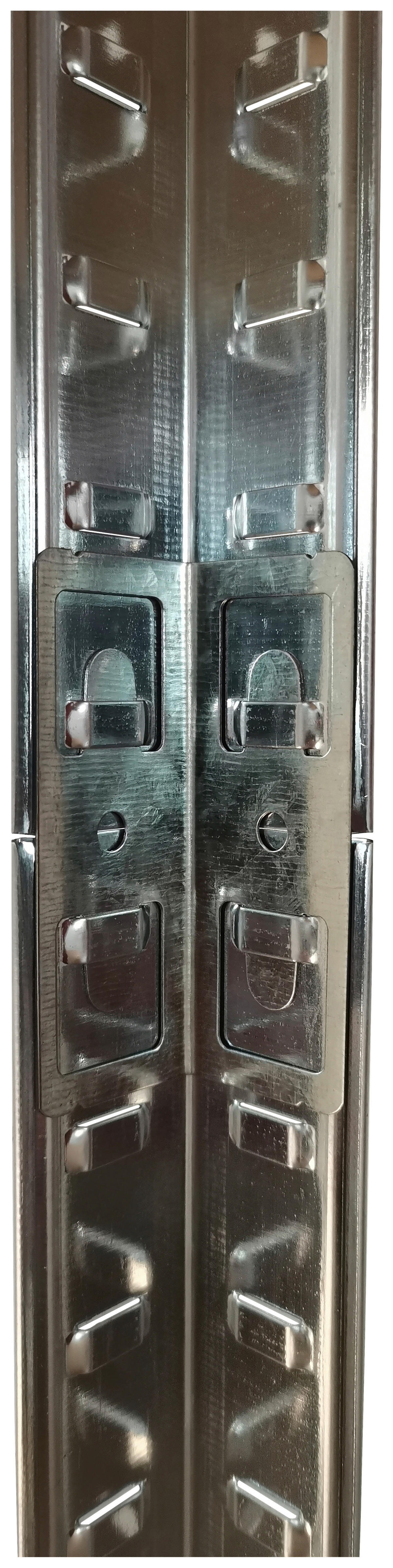 Schwerlaststeckregal verzinkt B/H/T: ca. 90x180x60 cm Schwerlaststeckregal 180x90x60cm V - verzinkt (90,00/180,00/60,00cm)