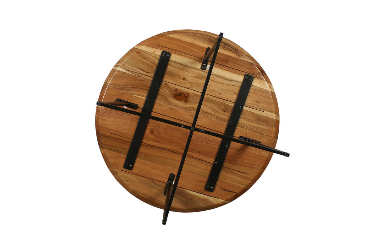 Couchtisch ALINA Eiche Artisan Nachbildung H/D: ca. 47x80 cm ALINA - Eiche/schwarz (80,00/47,00cm) - byLIVING