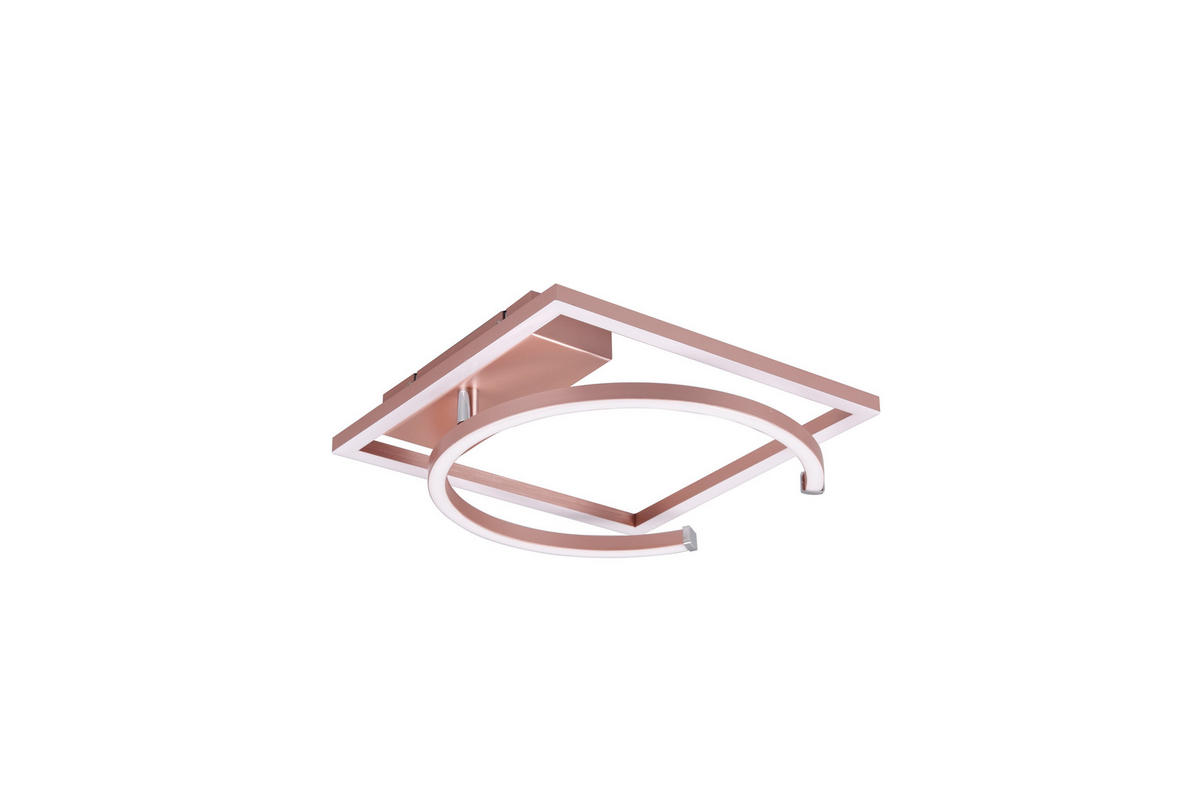 Reality Deckenleuchte R62162499 Pivot roségold Metall B/H/T: ca. 42x7x54 cm Pivot - roségold (42,00/7,00/54,00cm) - Reality
