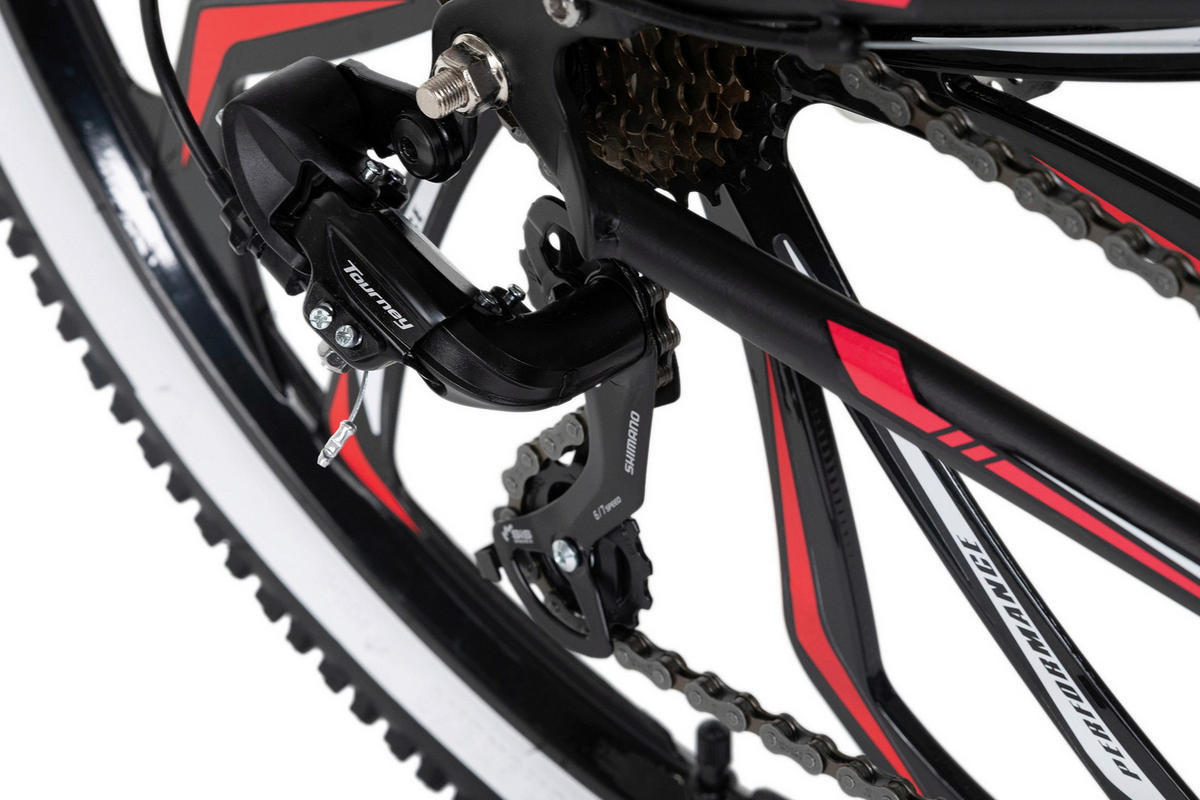 KS-Cycling Mountain-Bike Scrawler KS602M 27,5 Zoll Rahmenhöhe 51 cm 21 Gänge schwarz schwarz ca. 27,5 Zoll Scrawler - rot/schwarz - KS-Cycling