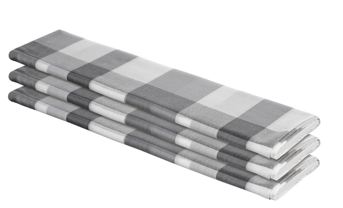 Dekostoff anthrazit B: ca. 140 cm Dekostoff 51329 Karo - anthrazit (140,00cm)