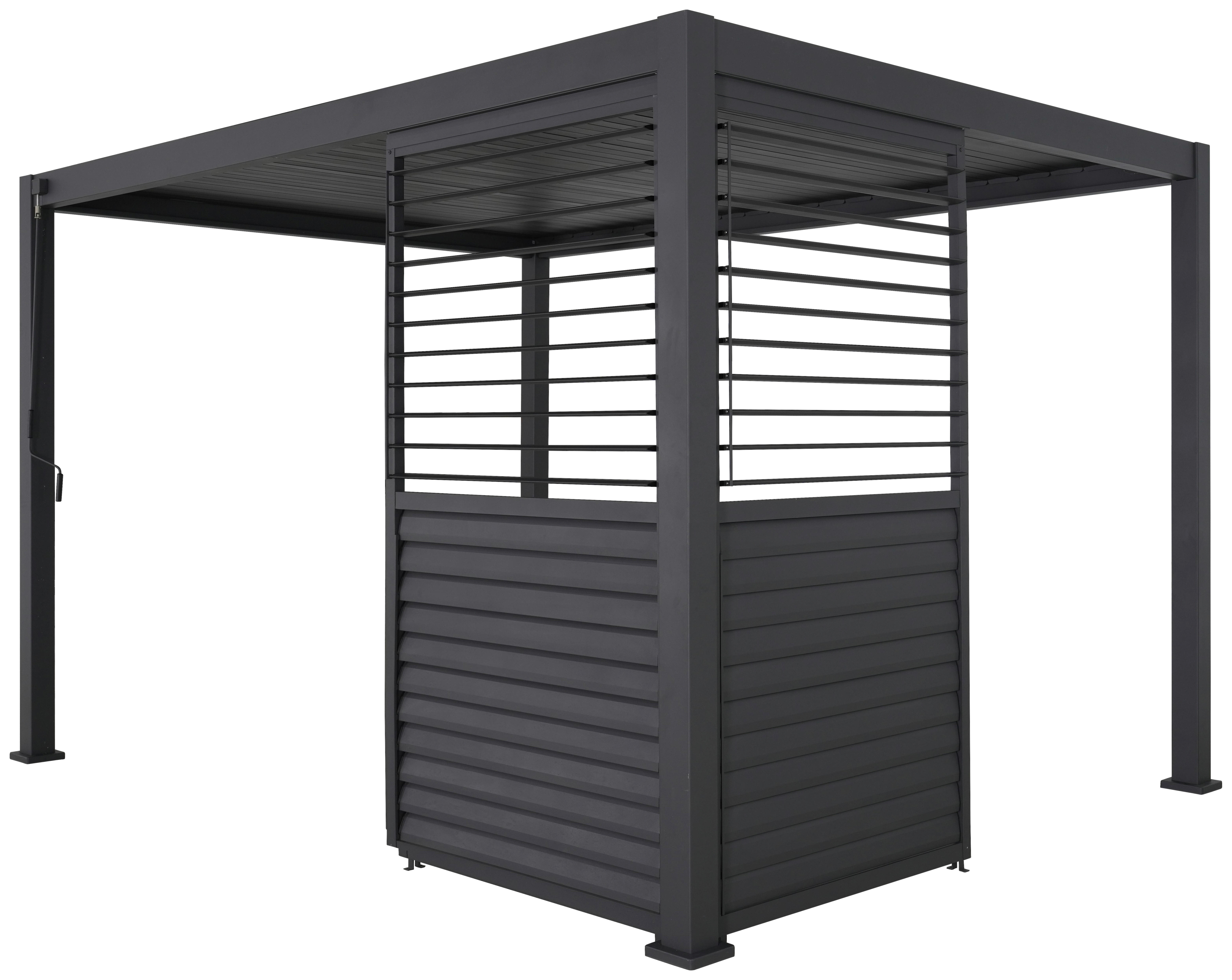 Mirador Lamellenwand für Pergola Deluxe Plus anthrazit Aluminium B/H/L: ca. 93x238,65x7 cm Deluxe Plus - anthrazit (7,00/93,00/238,65cm) - Mirador