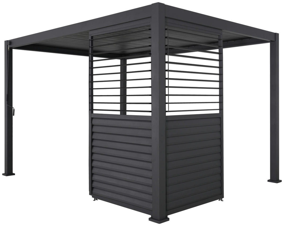 Mirador Lamellenwand für Pergola Deluxe Plus anthrazit Aluminium B/H/L: ca. 93x238,65x7 cm Deluxe Plus - anthrazit (7,00/93,00/238,65cm) - Mirador