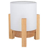 Näve Leuchten Tischleuchte 5305023 weiß Textil Holz B/H/T: ca. 16,2x19x16,2 cm null 1 Brennstellen Madita - weiß (16,20/19,00/16,20cm) - Näve Leuchten