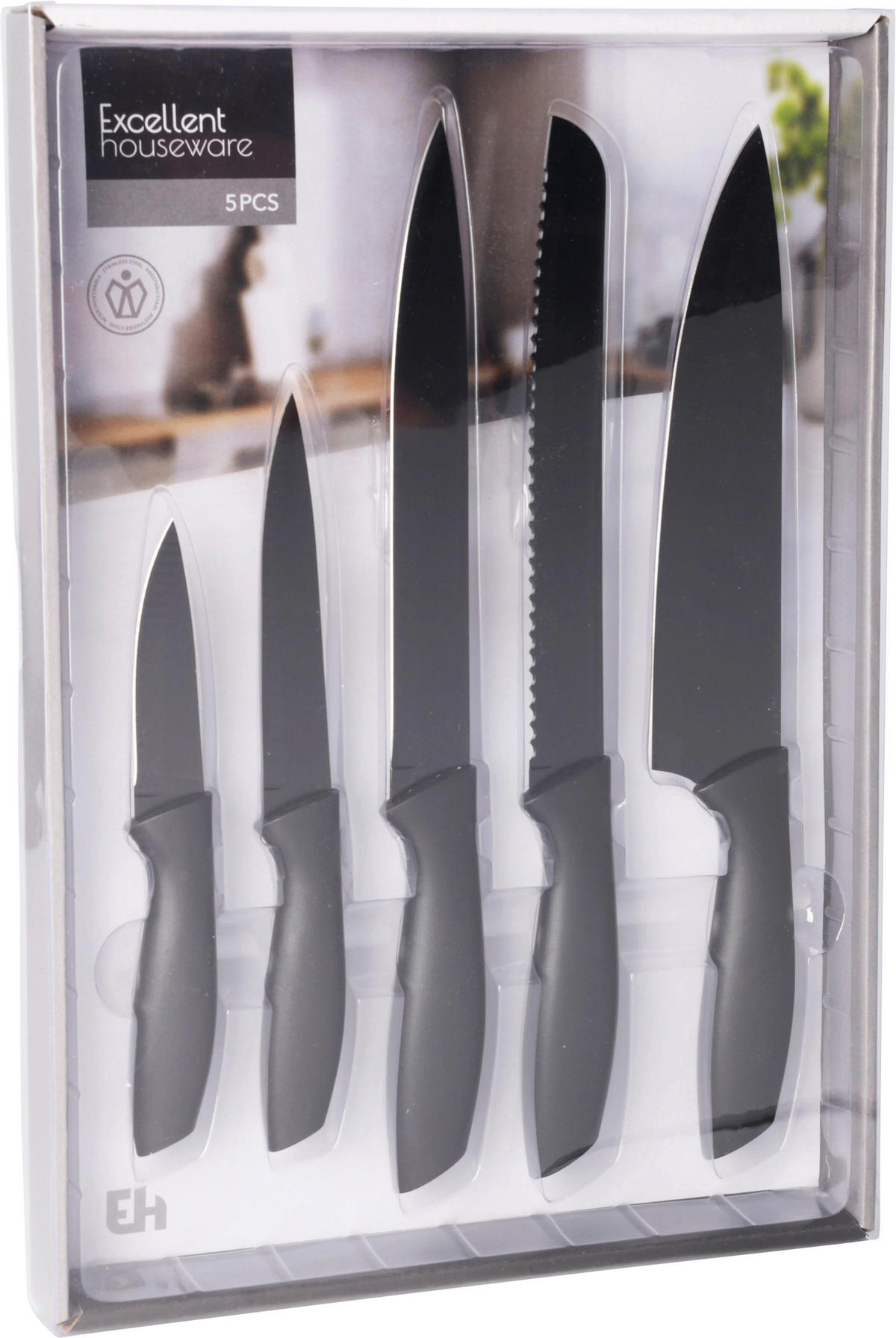 Messerset schwarz Polypropylen 5 tlg. Messerset_5tlg. - schwarz (38,00/26,20/3,20cm)