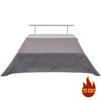 Tagesdecke Tagesdecke uni granit 220x240 - granit (220,00/240,00cm)