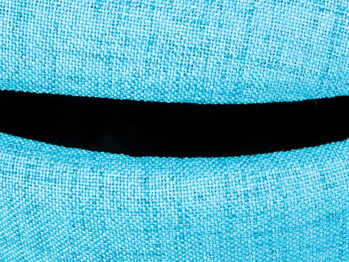 Inter Link Hocker Dilia hellblau MDF B/H/T: ca. 42x36x30 cm Dilia - hellblau (42,00/36,00/30,00cm) - Inter Link