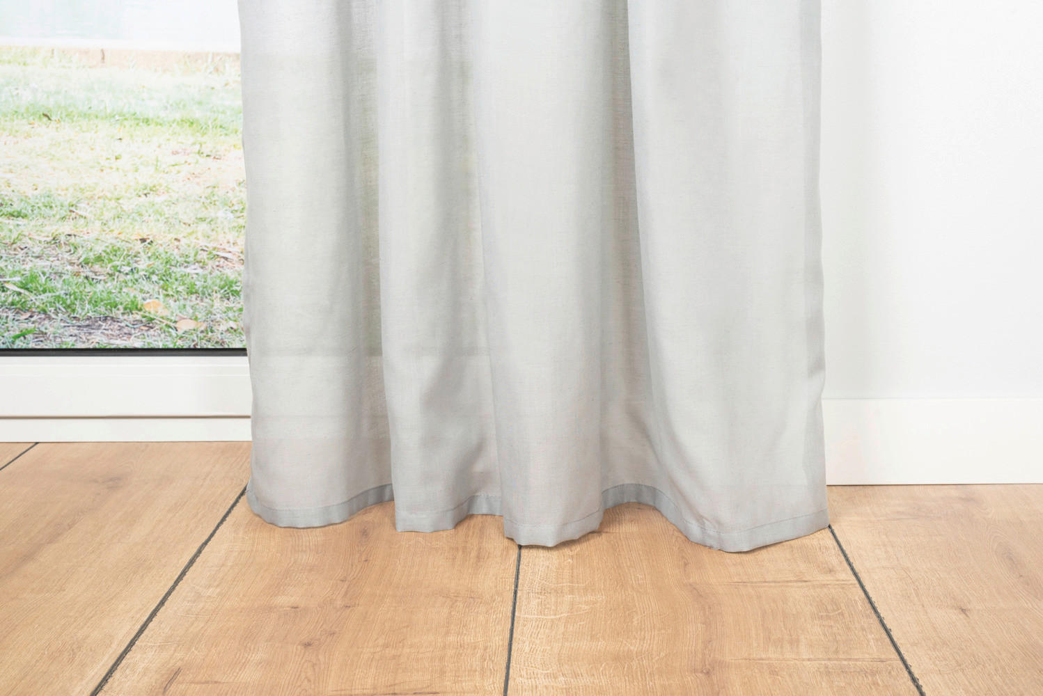 Ösenvorhang BREEZE grau B/L: ca. 135x300 cm BREEZE - grau (135,00/300,00cm)