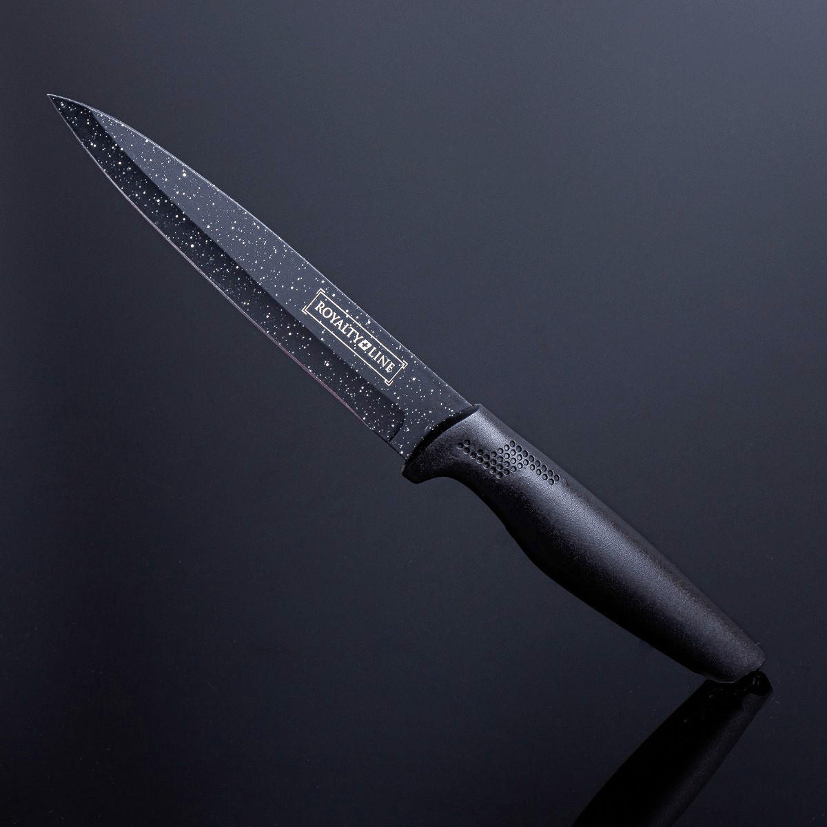 Royalty Line Messerset schwarz Edelstahl 5 tlg. Messerset_5tlg.Royalty_Line - schwarz (17,00/17,00/3,00cm) - Royalty Line