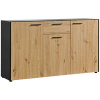 Kommode Panama B/H/T: ca. 145x83x34 cm Panama - Eiche/anthrazit (145,00/83,00/34,00cm)