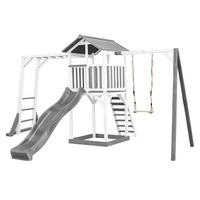 AXI Spielturm Beach Tower weiß B/H/L: ca. 446x242x349 cm Beach Tower - weiß/grau (349,00/446,00/242,00cm) - AXI