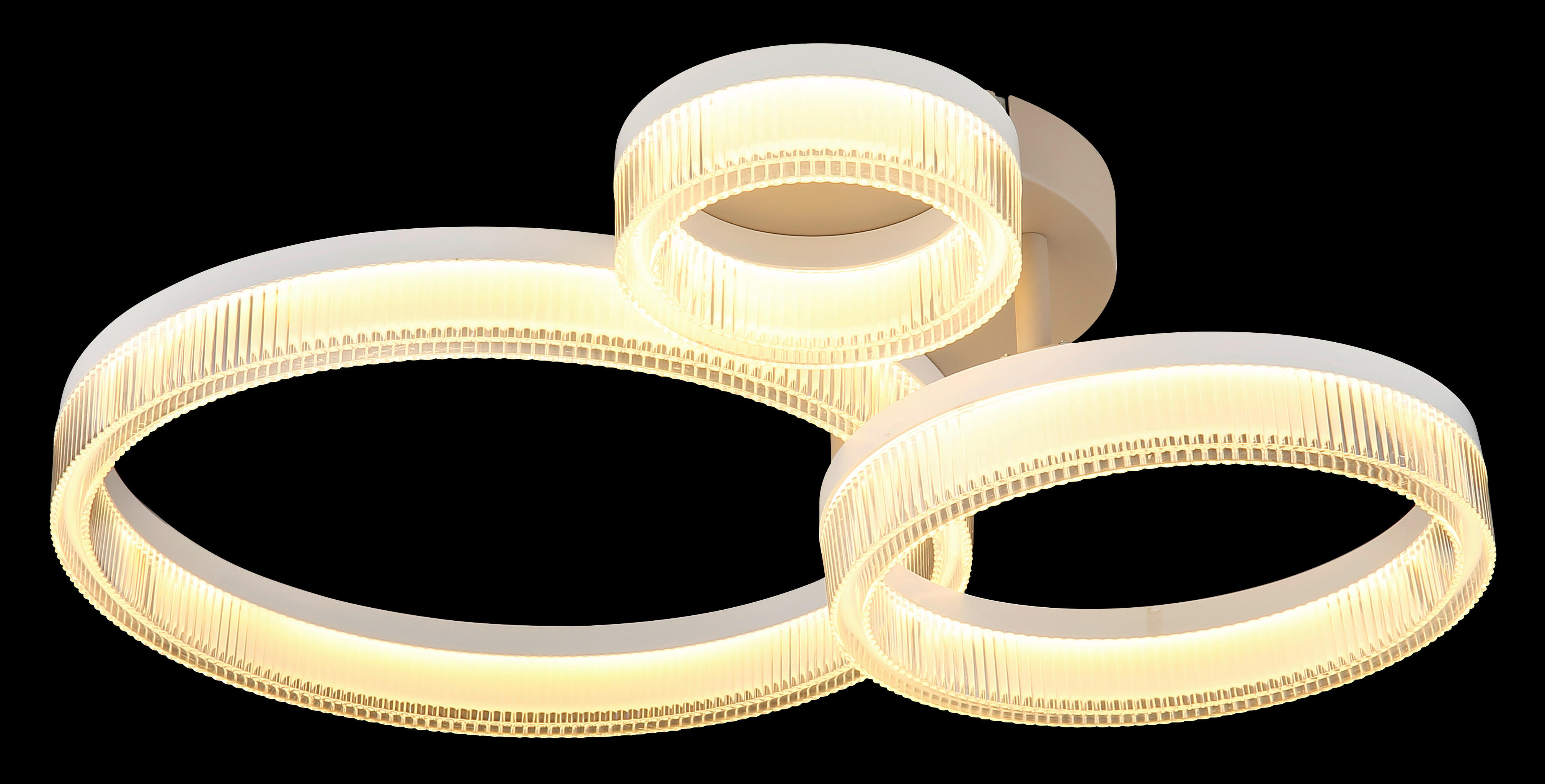 Thumbnail - GLOBO Deckenleuchte weiß sand Metall B/H/L: ca. 51x12,5x40,5 cm