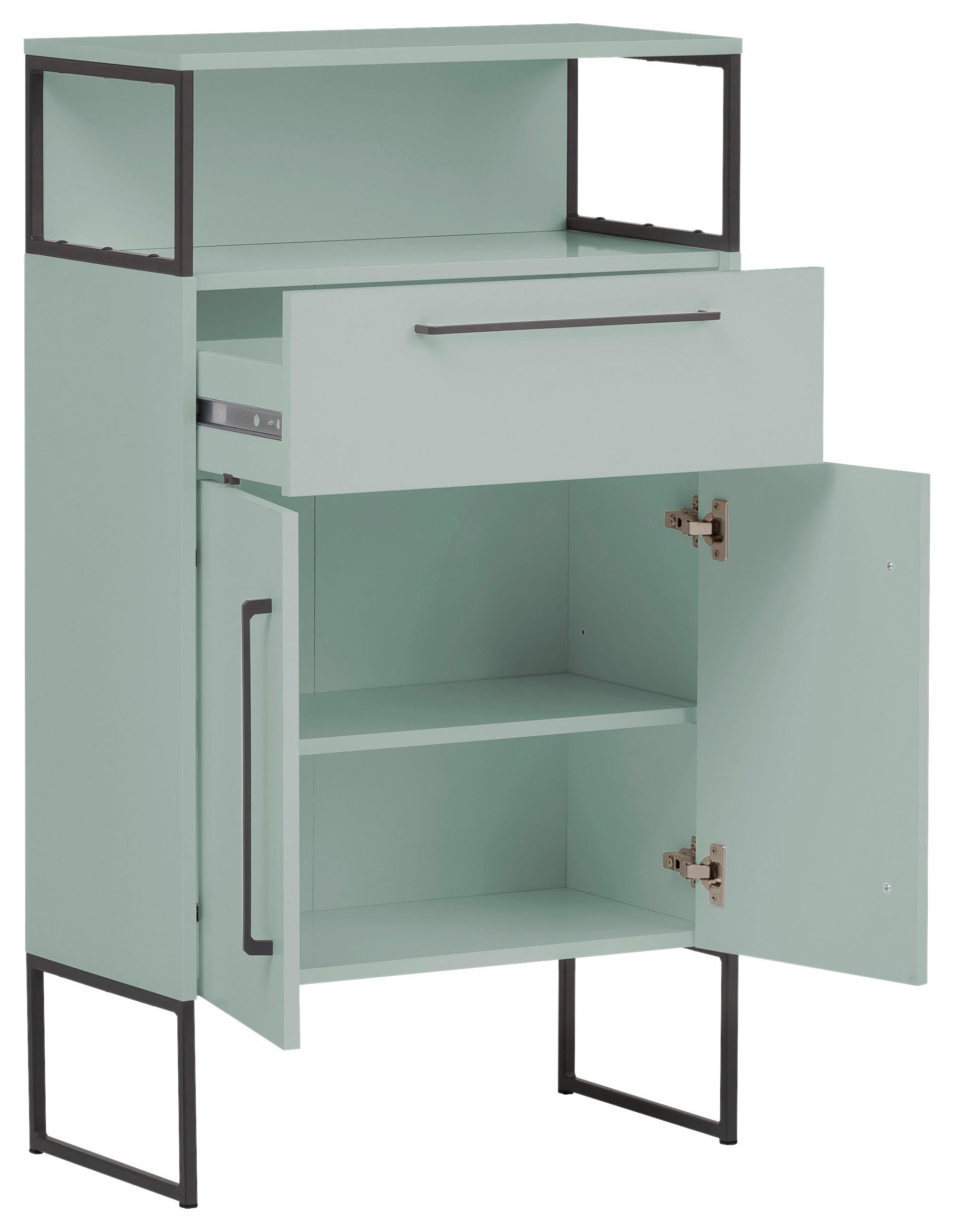 Midischrank Limone mint B/H/T: ca. 65,2x112,6x33,1 cm Limone - mint (65,20/112,60/33,10cm) - Möbelpartner