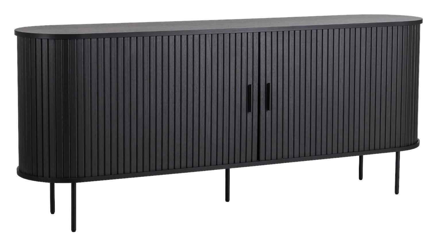 Kommode SELVA schwarz B/H/T: ca. 180x76x40 cm SELVA - schwarz (180,00/76,00/40,00cm) - WIPMEB