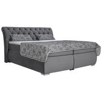 Boxspringbett Agnes dunkelgrau Liegefläche B/L: ca. 180x200 cm Agnes - dunkelgrau (198,00/116,00/237,00cm)